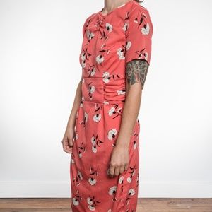 modern 40's style asian inspired wiggle dress